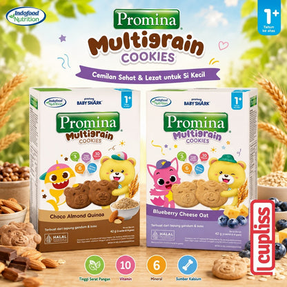 Promina Multigrain Cookies 42gr Biskuit Snack MPASI Anak Balita Bayi 12m+
