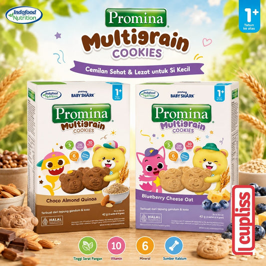 Promina Multigrain Cookies 42gr Biskuit Snack MPASI Anak Balita Bayi 12m+