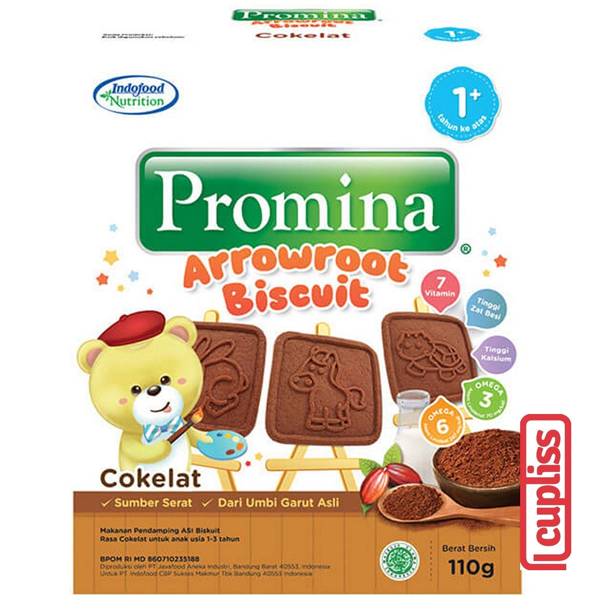 Promina Arrowroot Cookies 110gr Biskuit Snack MPASI Anak Balita Bayi 12m+