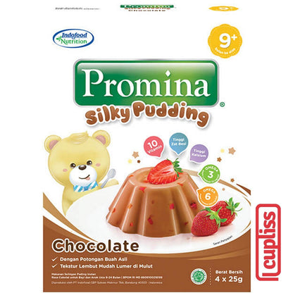 Promina Silky Puding 100gr Pudding Snack Anak Bayi Balita MPASI Coklat Strawberry