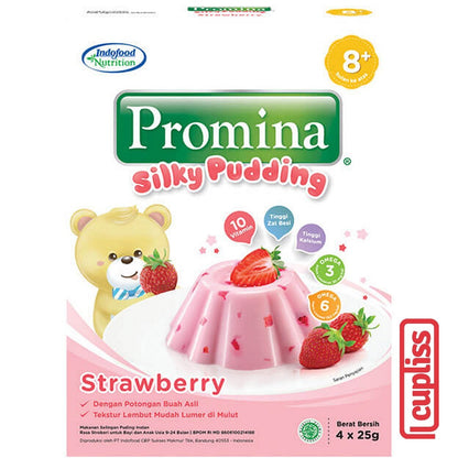 Promina Silky Puding 100gr Pudding Snack Anak Bayi Balita MPASI Coklat Strawberry