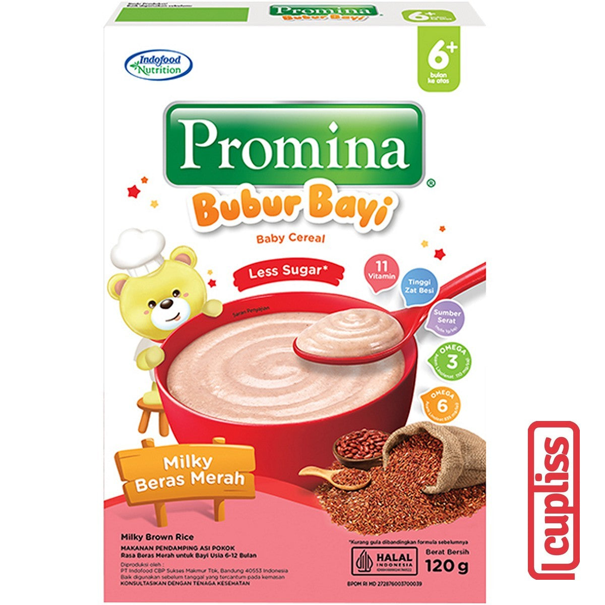 Promina Bubur Bayi 120gr Baby Porridge Cereal MPASI 6m+