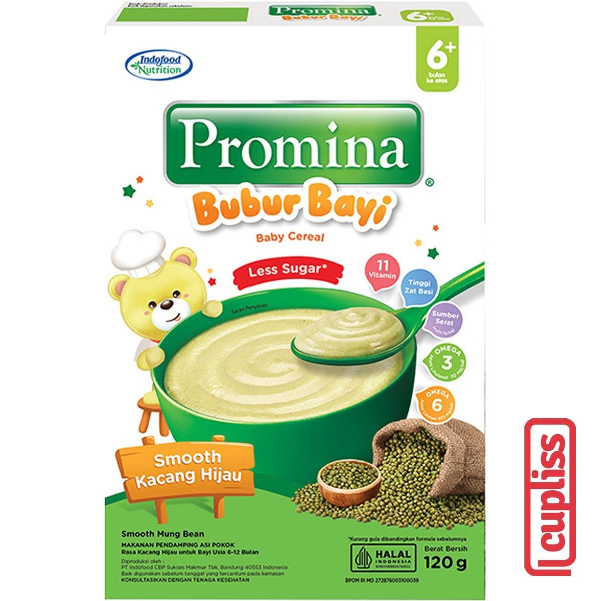 Promina Bubur Bayi 120gr Baby Porridge Cereal MPASI 6m+