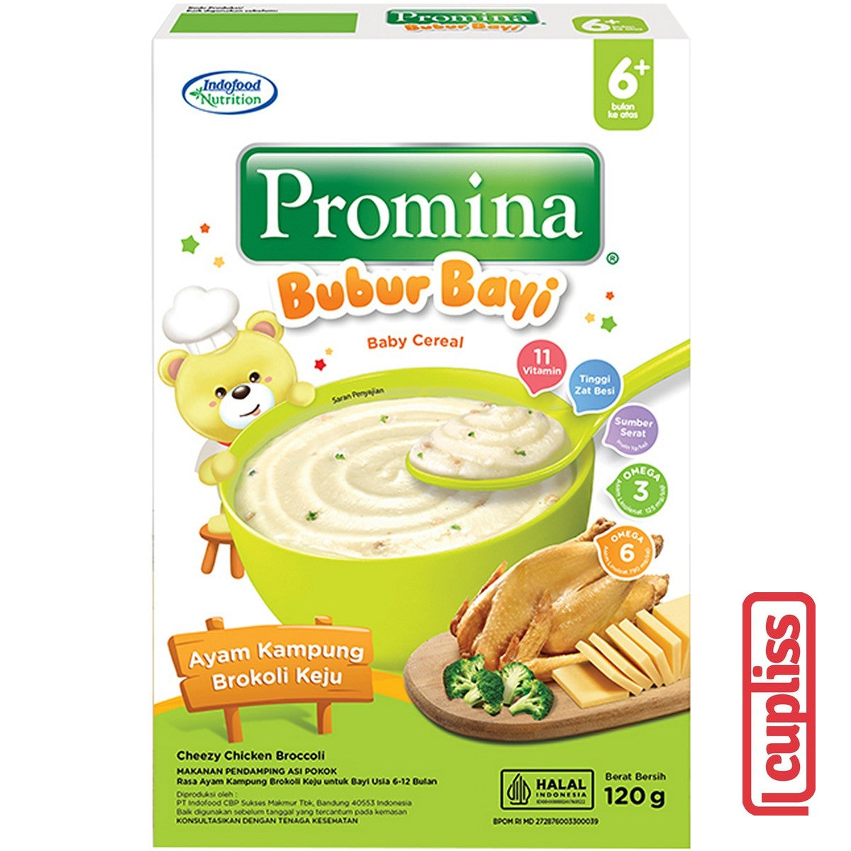 Promina Bubur Bayi 120gr Baby Porridge Cereal MPASI 6m+