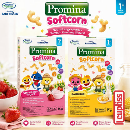 Promina Softcorn 15gr Snack Bayi Baby Camilan Anak MPASI 12m+ Makanan Ringan
