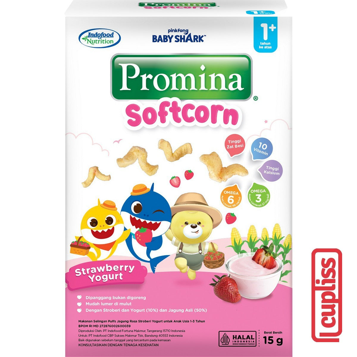 Promina Softcorn 15gr Snack Bayi Baby Camilan Anak MPASI 12m+ Makanan Ringan