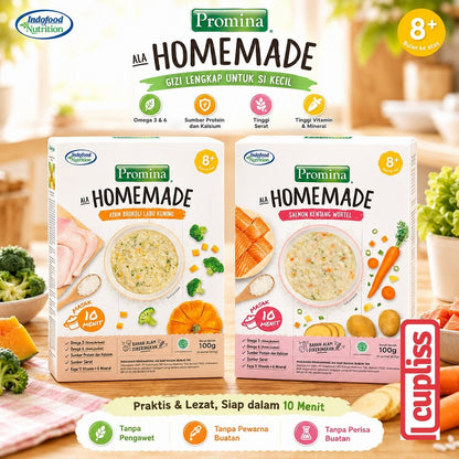 Promina Homemade 100gr Bubur Bayi Anak Baby Porridge MPASI 8m+