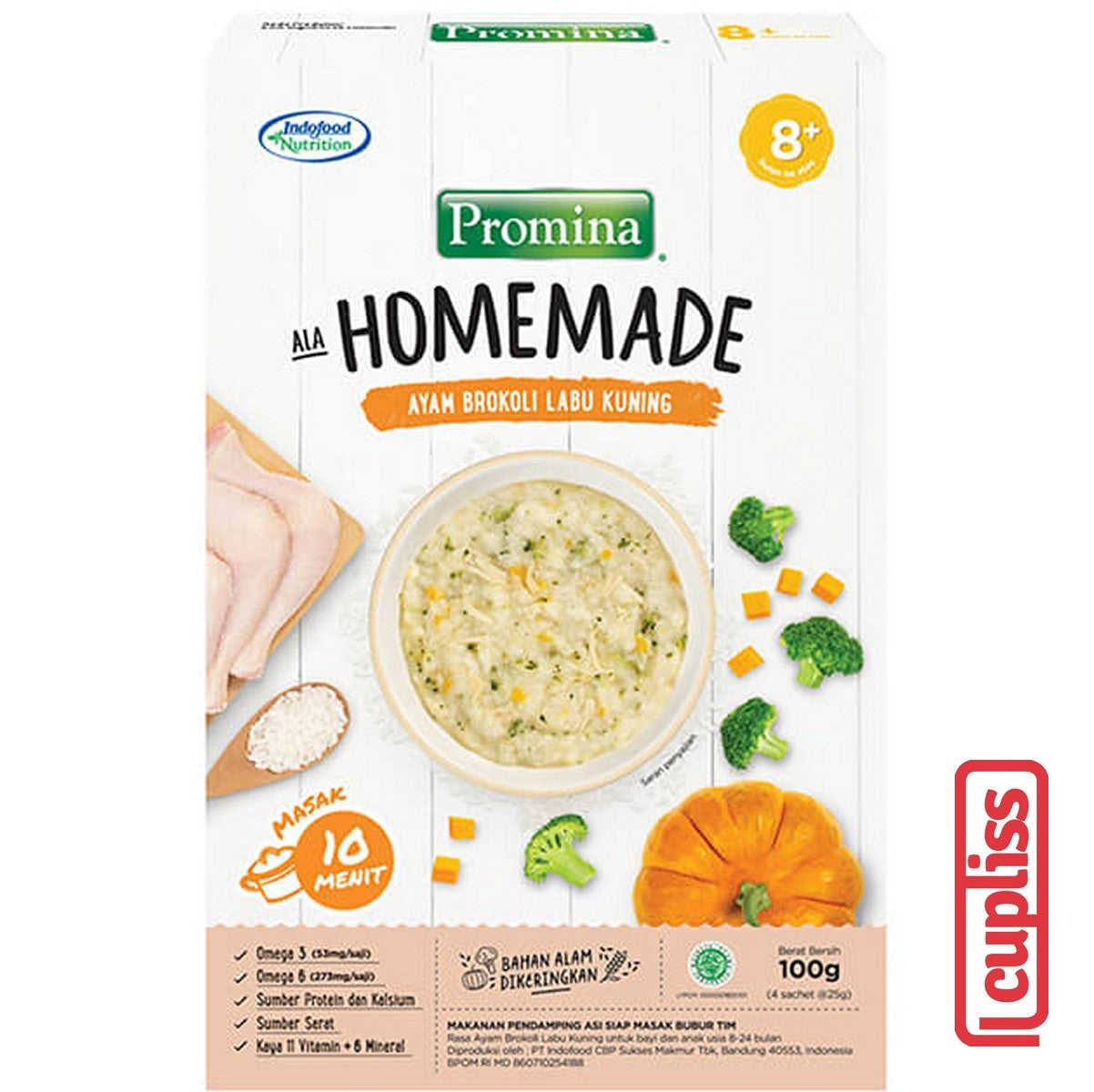 Promina Homemade 100gr Bubur Bayi Anak Baby Porridge MPASI 8m+