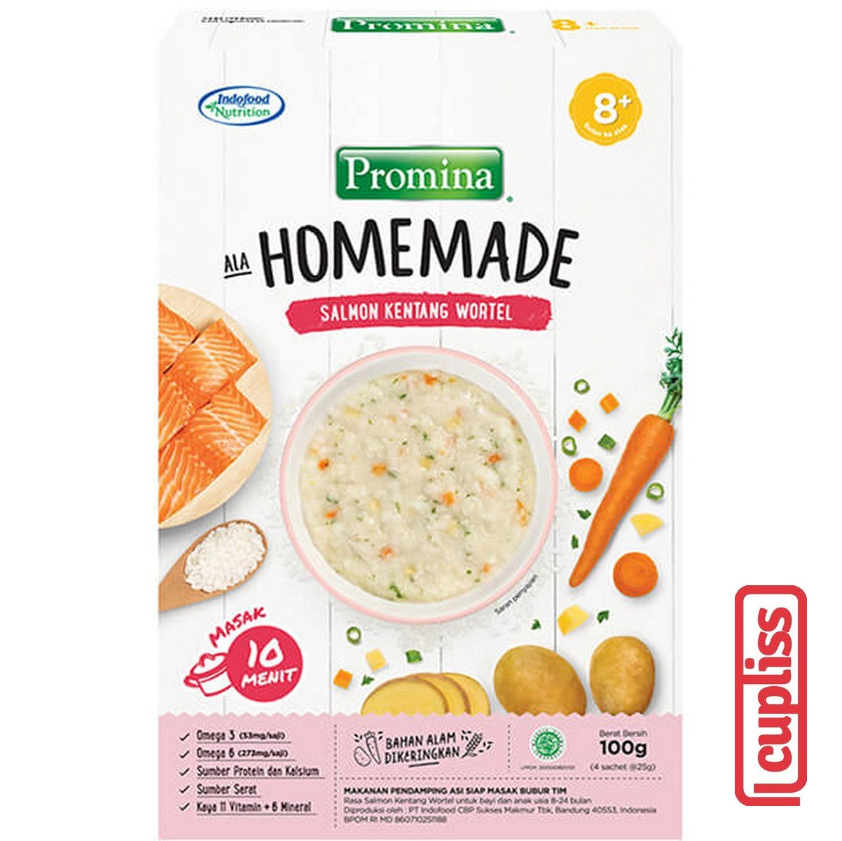 Promina Homemade 100gr Bubur Bayi Anak Baby Porridge MPASI 8m+