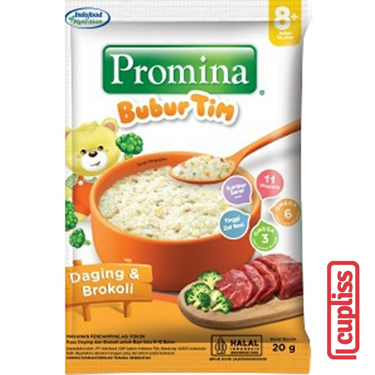 Promina Sachet 20gr Bubur Bayi Tim Baby Porridge Baby Porridge MPASI 6m+ Kemasan Traditional Eko