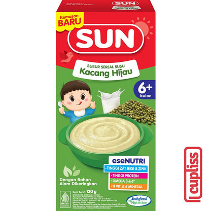 Box - SUN Susu Sereal Bayi 120gr Baby Cereal MPASI Bubur Susu Porridge 6m+