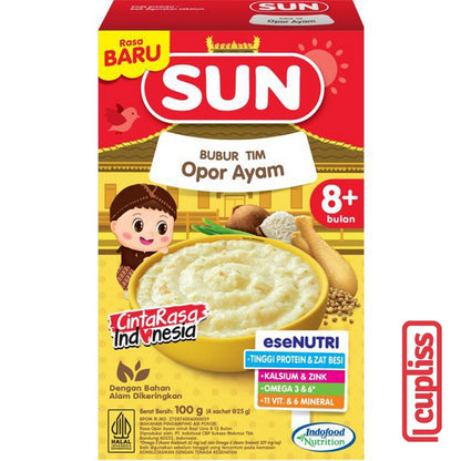 SUN Bubur Tim Lanjutan 100gr Susu Sereal Bayi Cereal Baby Porridge MPASI 8m+