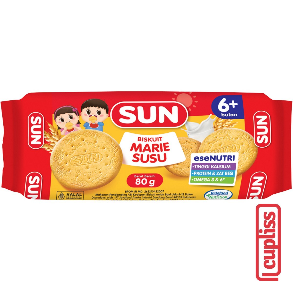 SUN Marie Biskuit Bayi Regal Baby Biscuit Roll Susu MPASI Anak