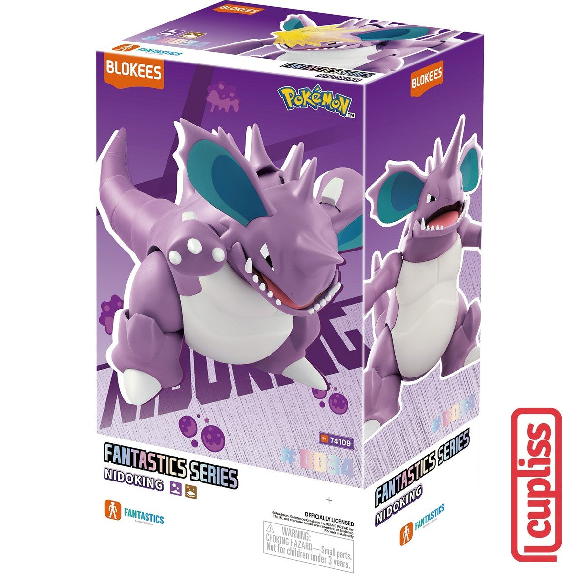 BLOKEES Figure Pokemon Fantastic Version CVL 74109 Nidoking