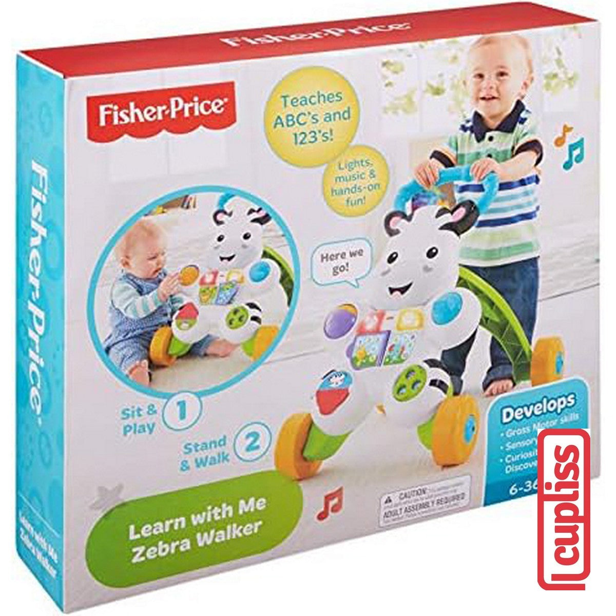 Fisher Price DLF00 Learn with Me Zebra Walker Baby Infant