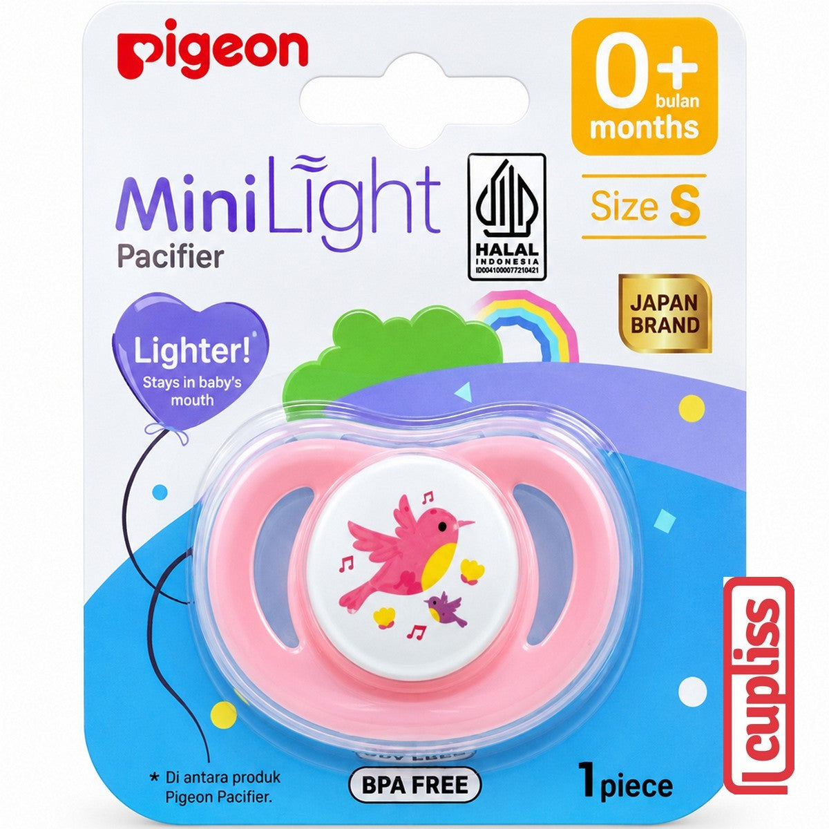 PIGEON Mini Light Pacifier Baby Empeng Dot Bayi Minilight