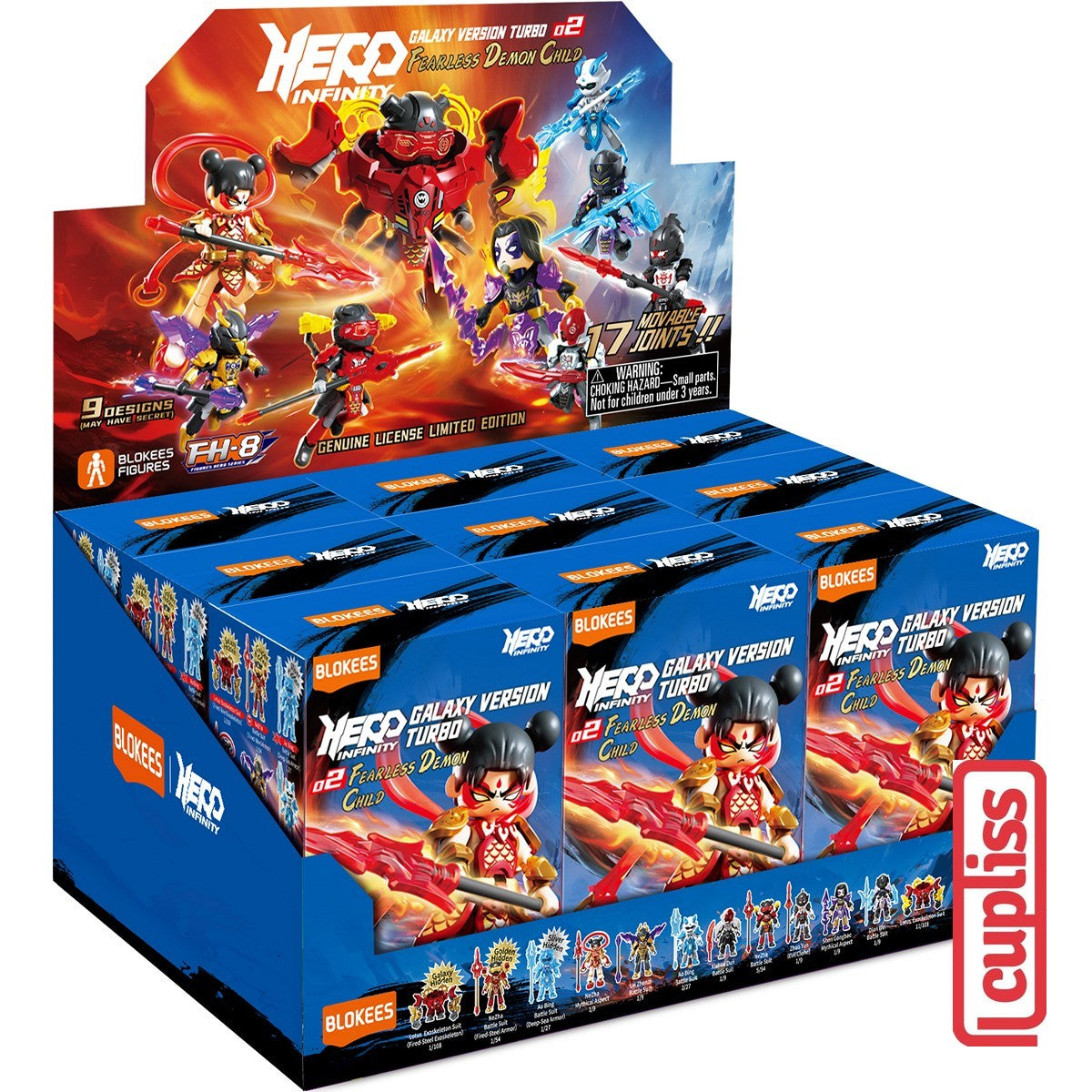 BOX - BLOKEES Figure Herospire Hero Infinity WV 01 02 03 04 05 06 07 08 09 10