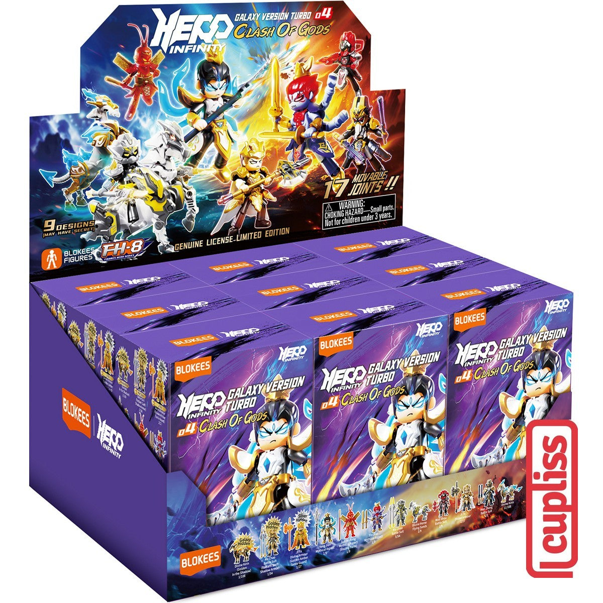 BOX - BLOKEES Figure Herospire Hero Infinity WV 01 02 03 04 05 06 07 08 09 10