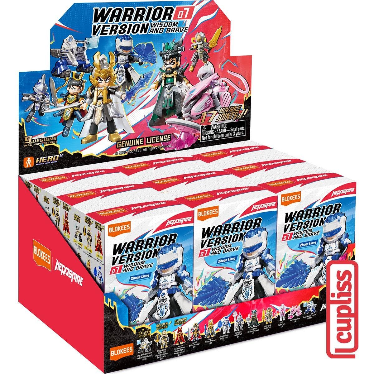 BOX - BLOKEES Figure Herospire Hero Infinity WV 01 02 03 04 05 06 07 08 09 10