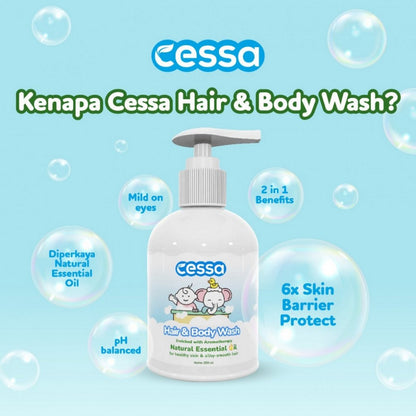Cessa Baby 250ml Hair and Body Wash Sabun Mandi Bayi 250 ml Pump Refill