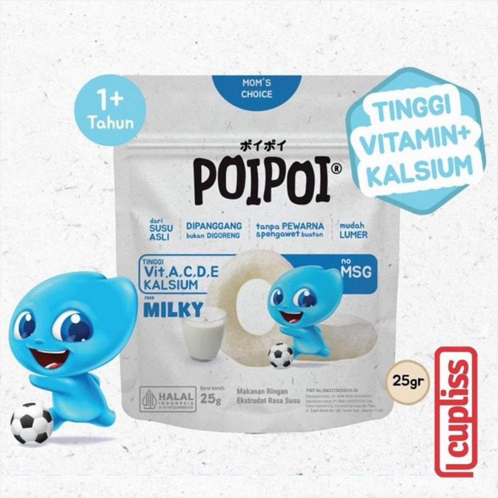 PoiPoi Healthy 25g Snack Sehat Bayi Bervitamin 25 gr Anak Milky Melon Mix Fruit Veggie Beef Cheese