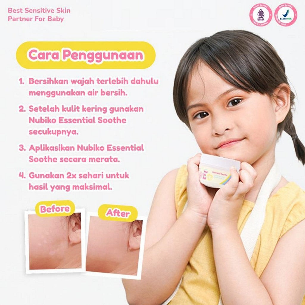 Nubiko Essential Soothe 8x Ceramide Moisturizer Wajah Krim Ibu Bayi