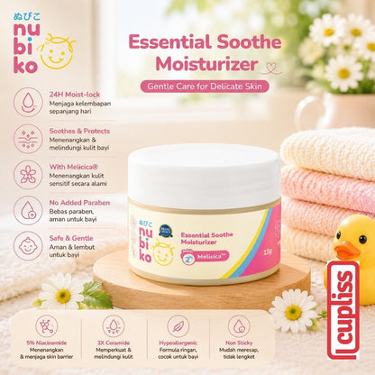 Nubiko Baby Cream Essential Soothe Hair Body Lotion Physical Sunscreen Hydra Gentle Skincare Perawatan Kulit Rambut Bayi