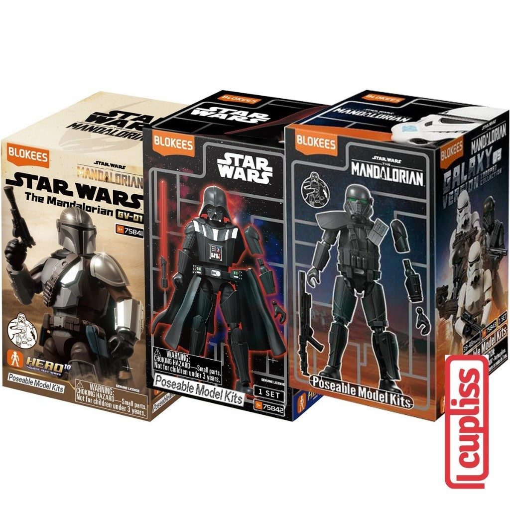 RANDOM - BLOKEES Figure Star Wars Galaxy Version GV 01 02 03 75841 75842 75843 Death Vader Stormtrooper Mandalorian