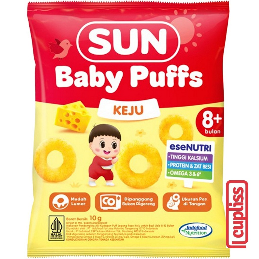 SUN Baby Puffs 10gr Puff Bayi Camilan Anak MPASI 8m+