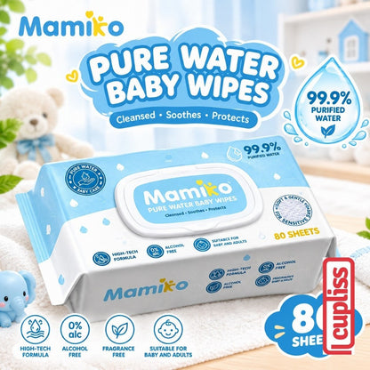 KUB x Mamiko 80s Pure Water Wipes Tisu Basah Wipe