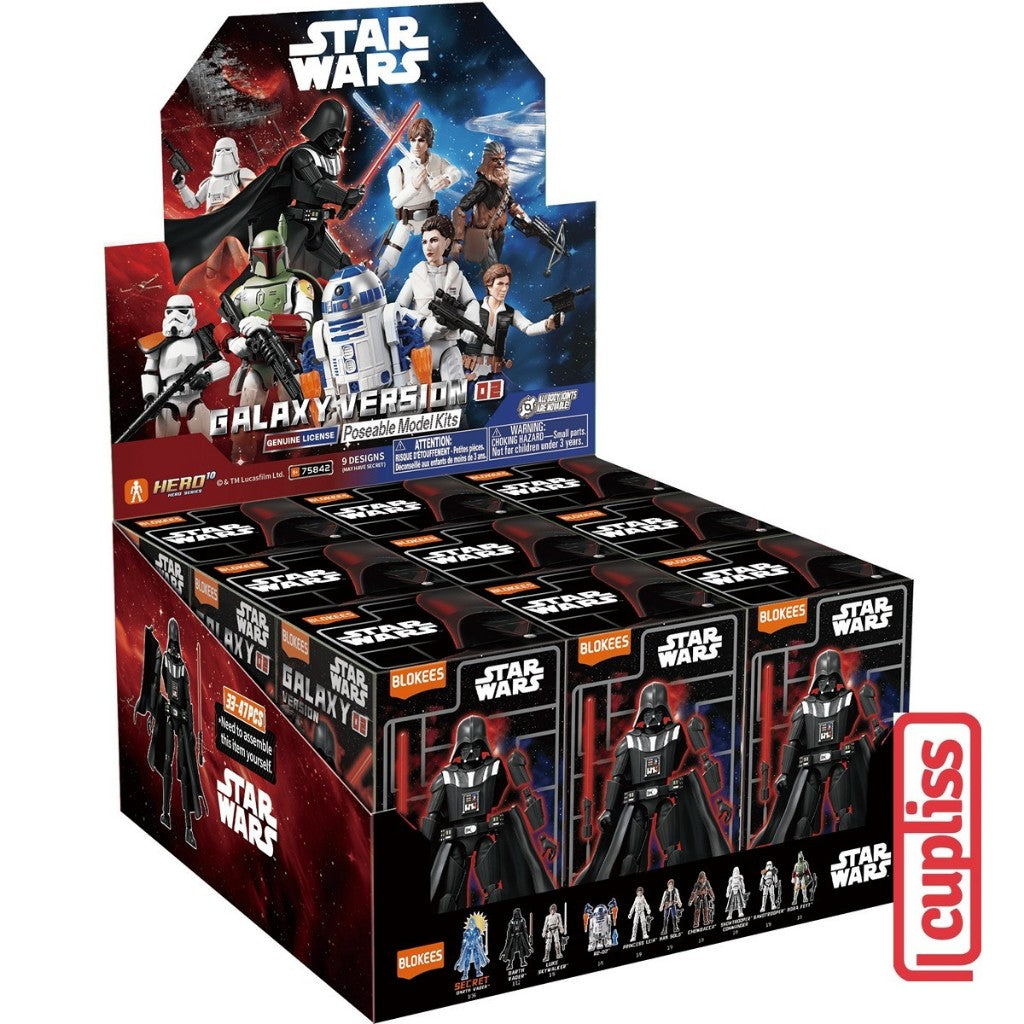Box - BLOKEES Figure Star Wars Galaxy Version GV 01 02 03 75841 75842 75843 Mandalorian Stormtrooper