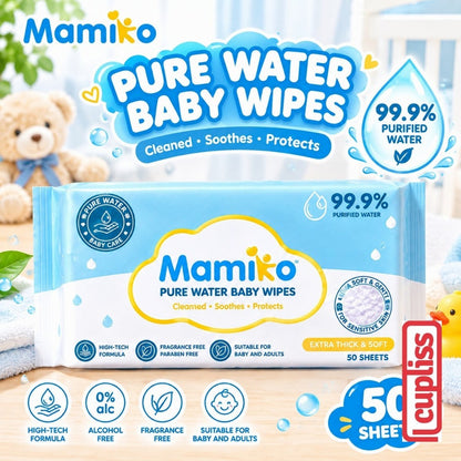 KUB x Mamiko 80s Pure Water Wipes Tisu Basah Wipe