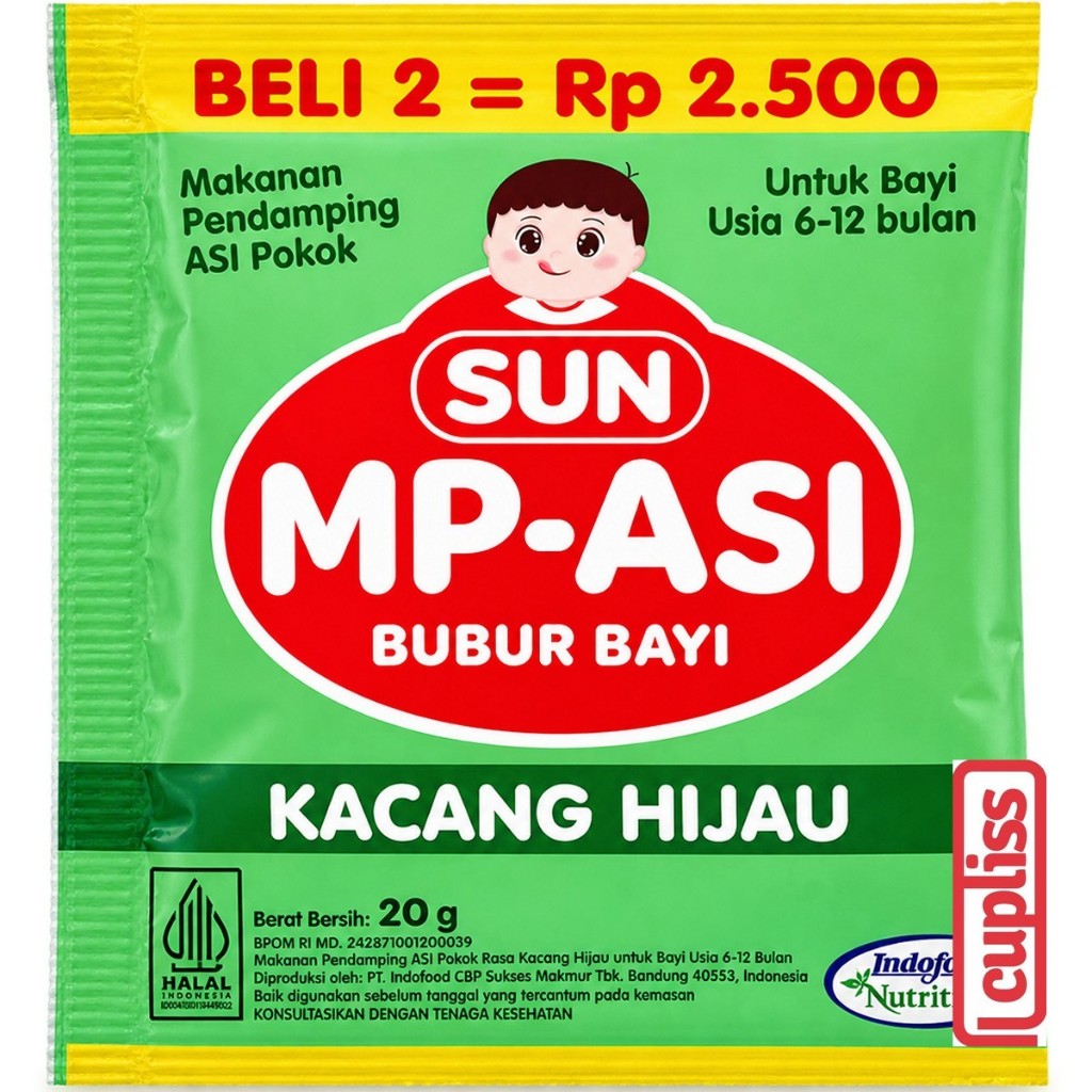 Beli 10 Sachet - SUN MP Asi Bubur Sereal Biskuit Bayi Baby Cereal Biscuit MPASI 6m+