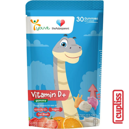 YOUVIT Multivitamin Gummy Vitamin D3 600IU Anak 30 D Days Ekstrak Sari Buah Yogurt