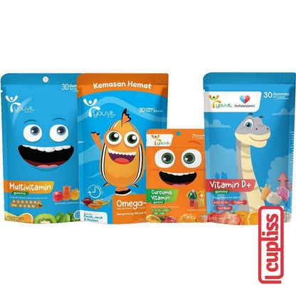 YOUVIT Multivitamin Gummy Vitamin D3 600IU Anak 30 D Days Ekstrak Sari Buah Yogurt