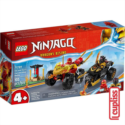 LEGO Ninjago 71789 Kai and Ras Car and Bike Battle