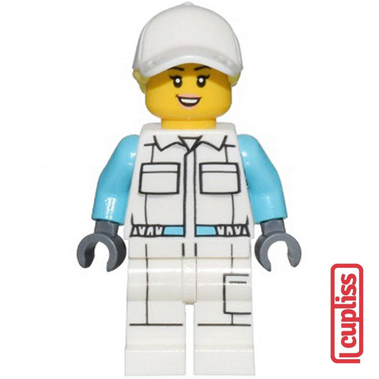 PART OUT LEGO CTY1452 Electric Scooter Attendant City Minifigure Figure
