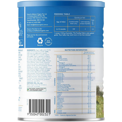 Bellamys Organic Step 2 Bellamy's 900gr Susu Formula Bubuk Organik