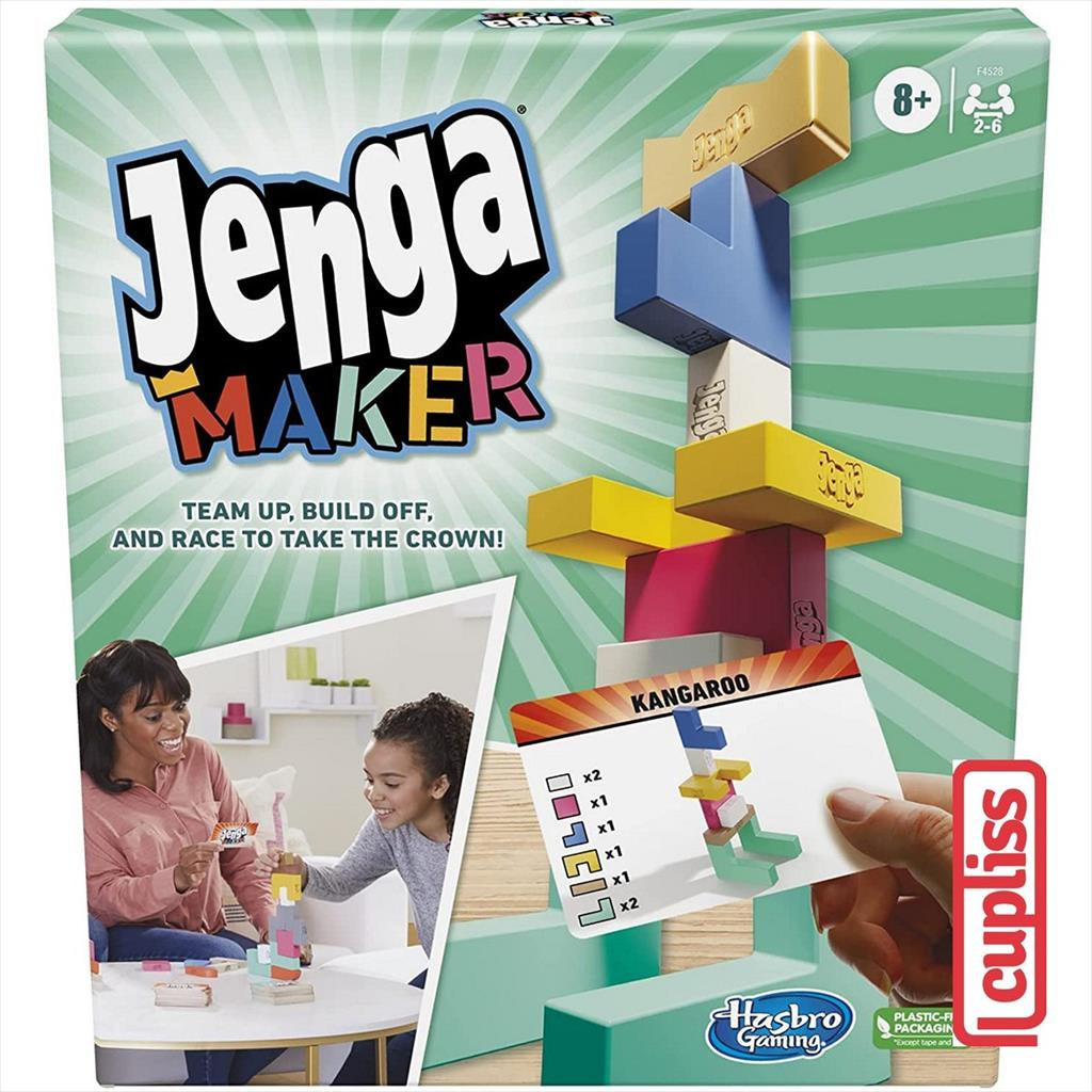 Hasbro Games F4528 Jenga Maker Wooden Blocks Stacking Toys Board Game