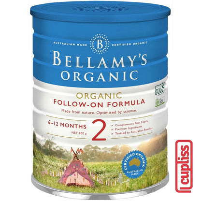Bellamys Organic Step 2 Bellamy's 900gr Susu Formula Bubuk Organik