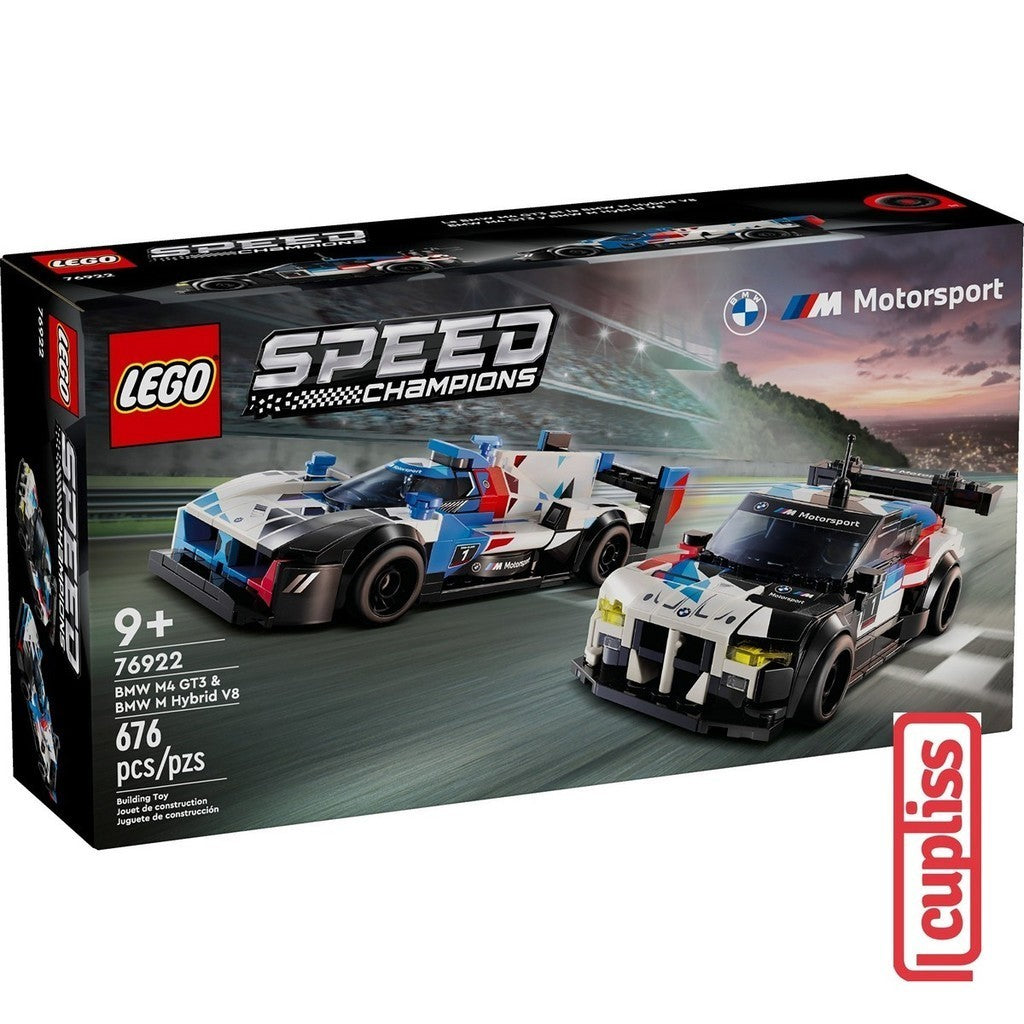 LEGO Speed Champions 76922 BMW M4 GT3 n BMW M Hybrid V8 Race Cars