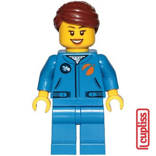 PART OUT LEGO CTY1036 City Astronaut Female Minifigure Figure