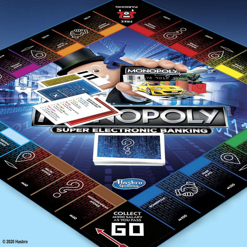 Hasbro Board Game E8978 Monopoly Super Electronic Banking Permainan Papan
