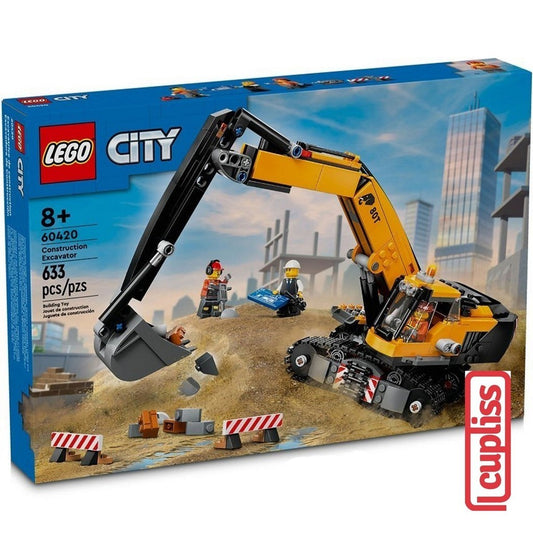LEGO City 60420 Yellow Construction Excavator