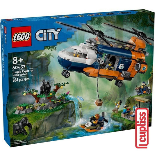 LEGO City 60437 Jungle Explorer Helicopter at Base Camp