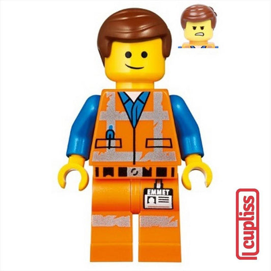 PART OUT LEGO TLM142 Emmet Emmet Smile Angry Minifigure