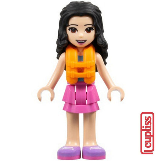 PART OUT LEGO FRND493 Friends Emma w Life Jacket Minifigure Figure
