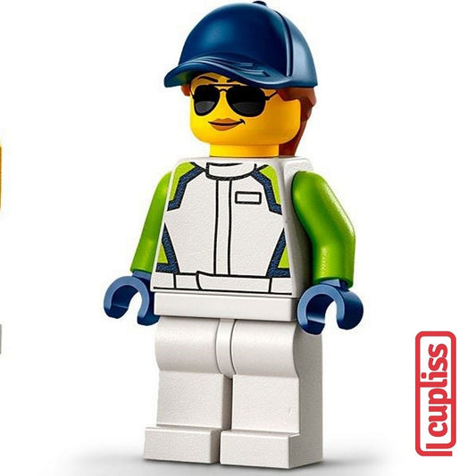 PART OUT LEGO CTY1401 City Race Car Mechanic Minifigure Figure