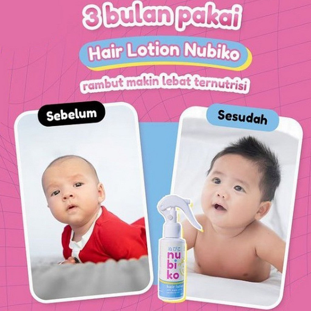 Nubiko Hair Lotion 100ml Argan Oil  Candlenut Rosemary Rambut Bayi 100 ml