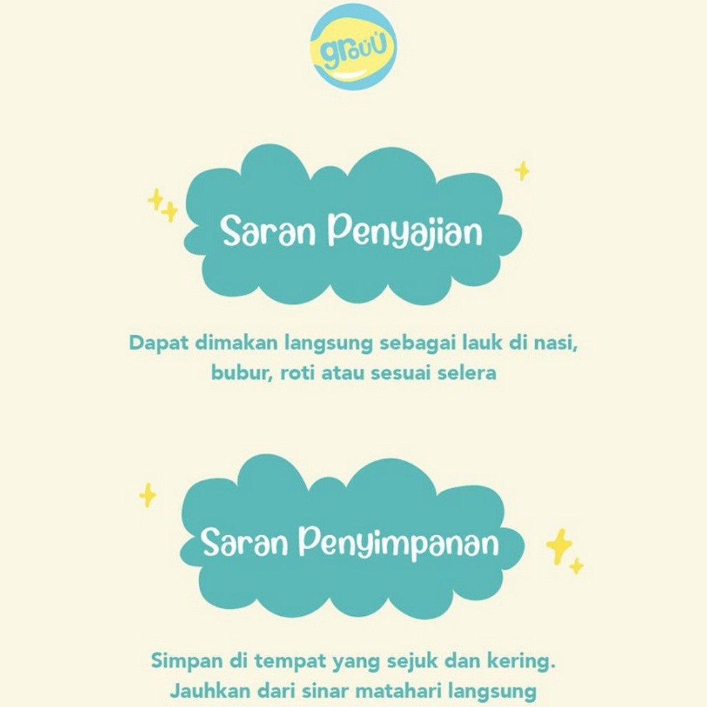 GROUU Kids Abon Ayam Sapi Snack Cemilan Anak MPASI 12+